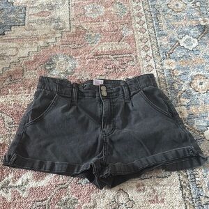 Women's Black Denim Shorts